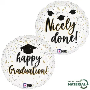 Balon Folie Happy Graduation Confetti 46cm