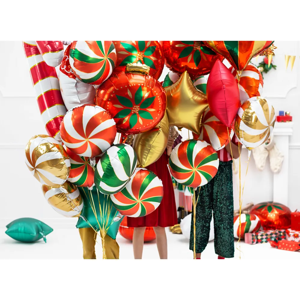 Balon Folie Acadea 35 cm Alb-Rosie