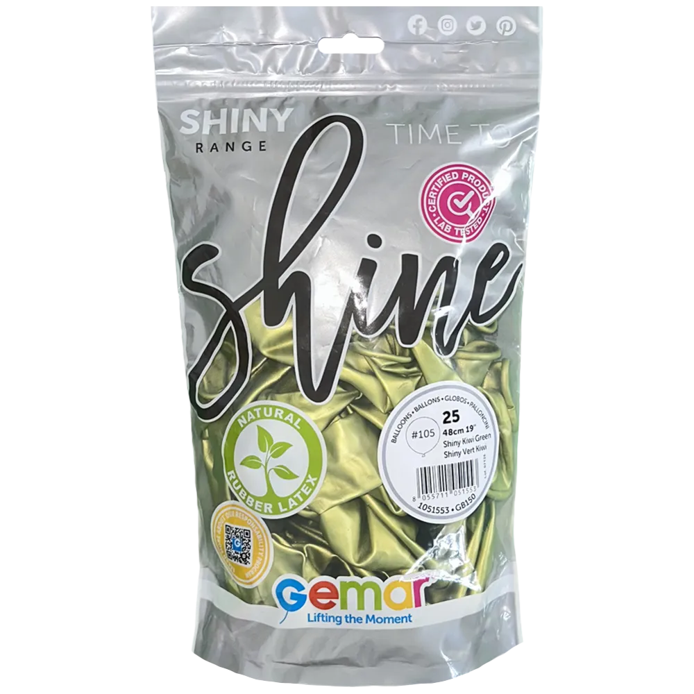 Baloane Latex 48cm Shiny Kiwi GB150.105