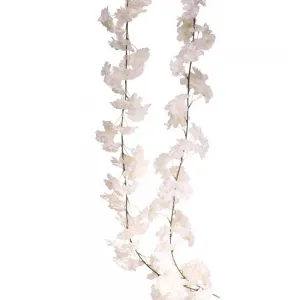 Ghirlanda flori de cires albe 210cm