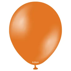 SET 50 Baloane Latex 28cm Orange Metalic 7016