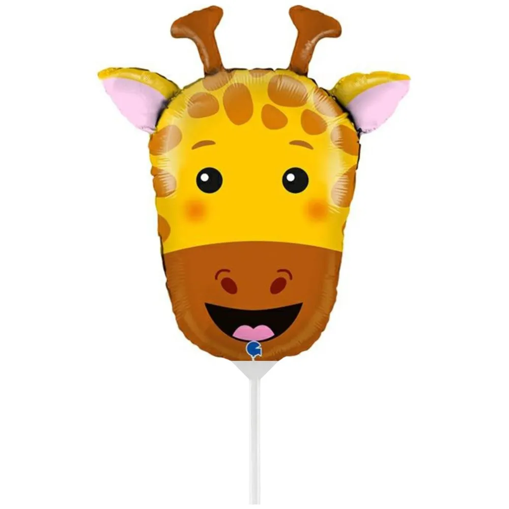 Balon Folie Mini-Figurina Cap Girafa (AER) 35cm Grabo