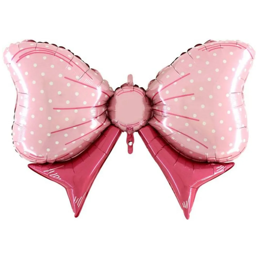 Balon Folie Figurina Fundita Roz cu Buline 109 cm Grabo