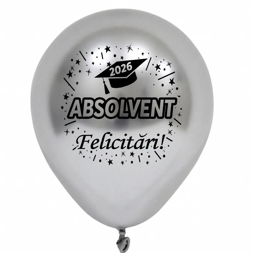 Set 30 Baloane Latex 30cm Print Absolvent 2026