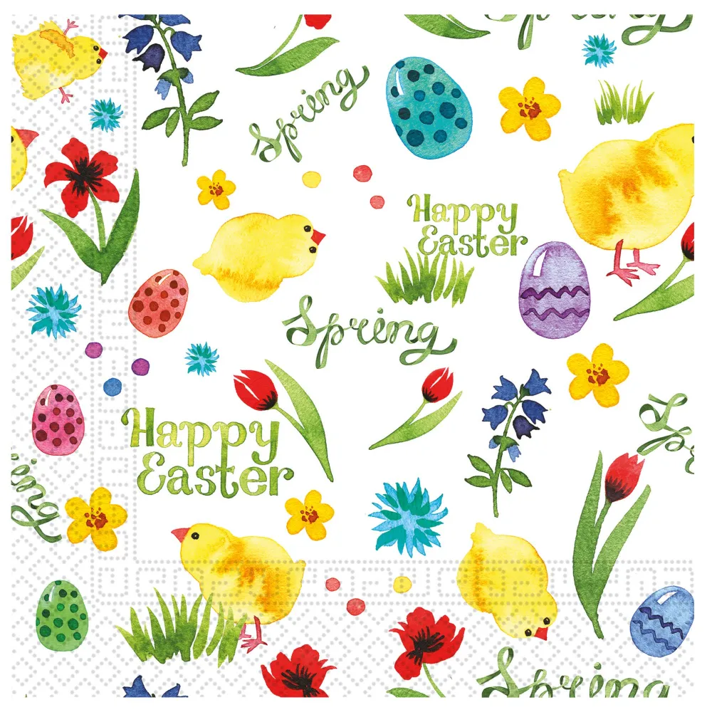 Set 20 Servetele Hartie 33x33cm Happy Easter