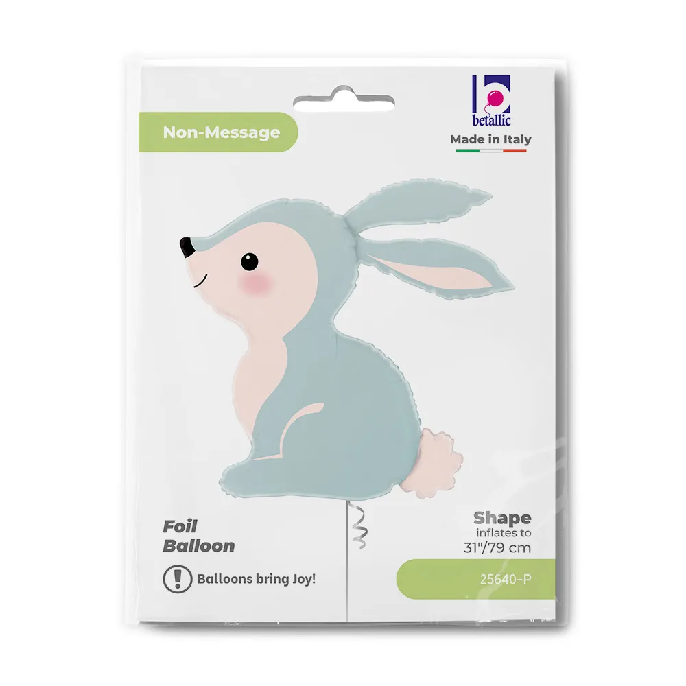 Balon Folie Figurina Woodland Iepuras Bleu 79cm