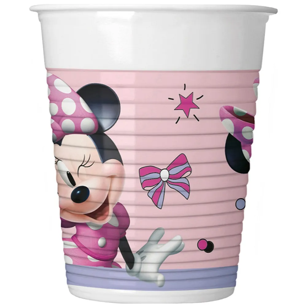 Set 8 Pahare Petrecere Plastic 200ml Disney Minnie Junior