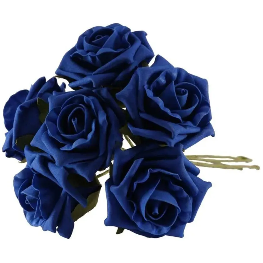Buchet 6 Trandafiri Royal Blue 22cm