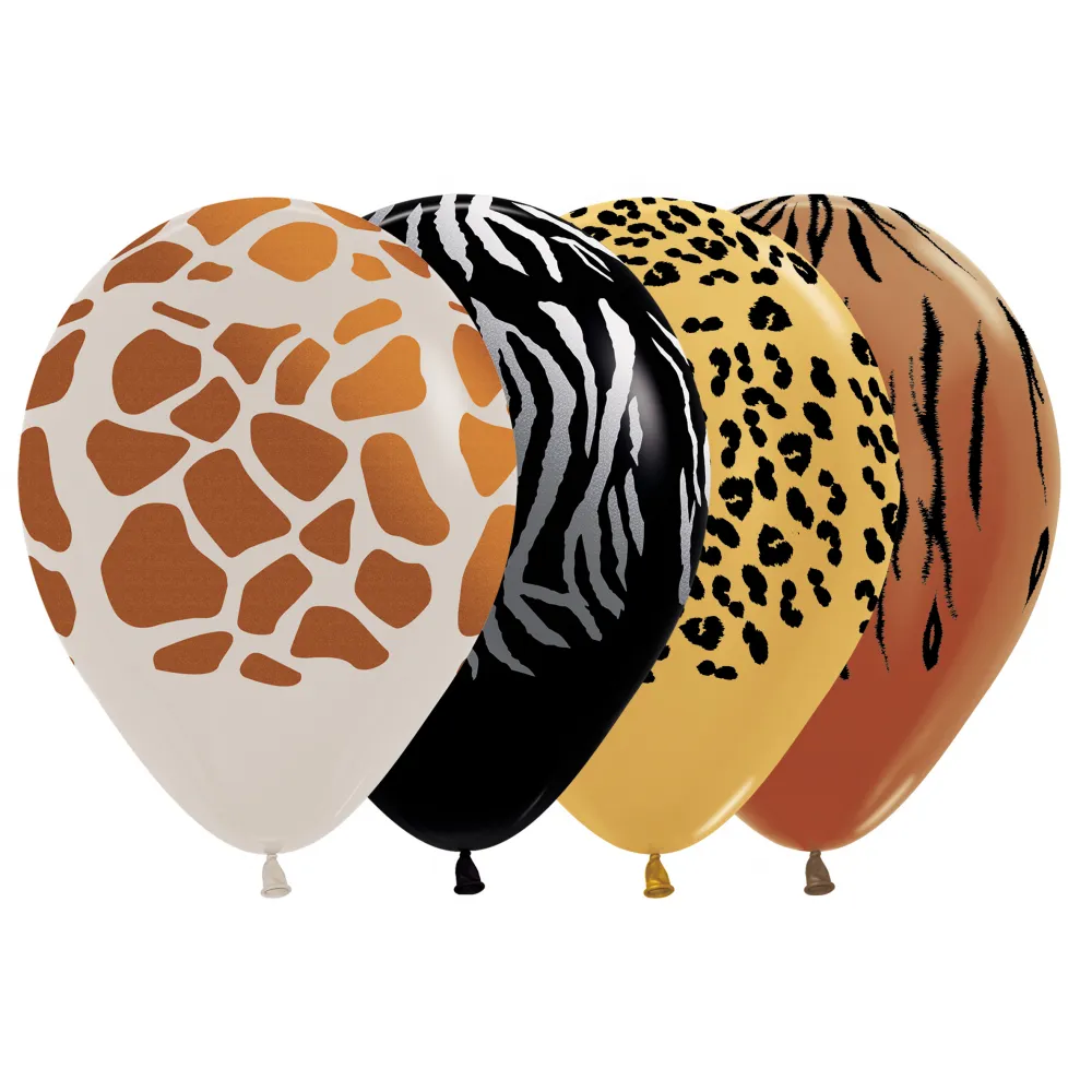 Baloane latex Animal Print metallic 30cm