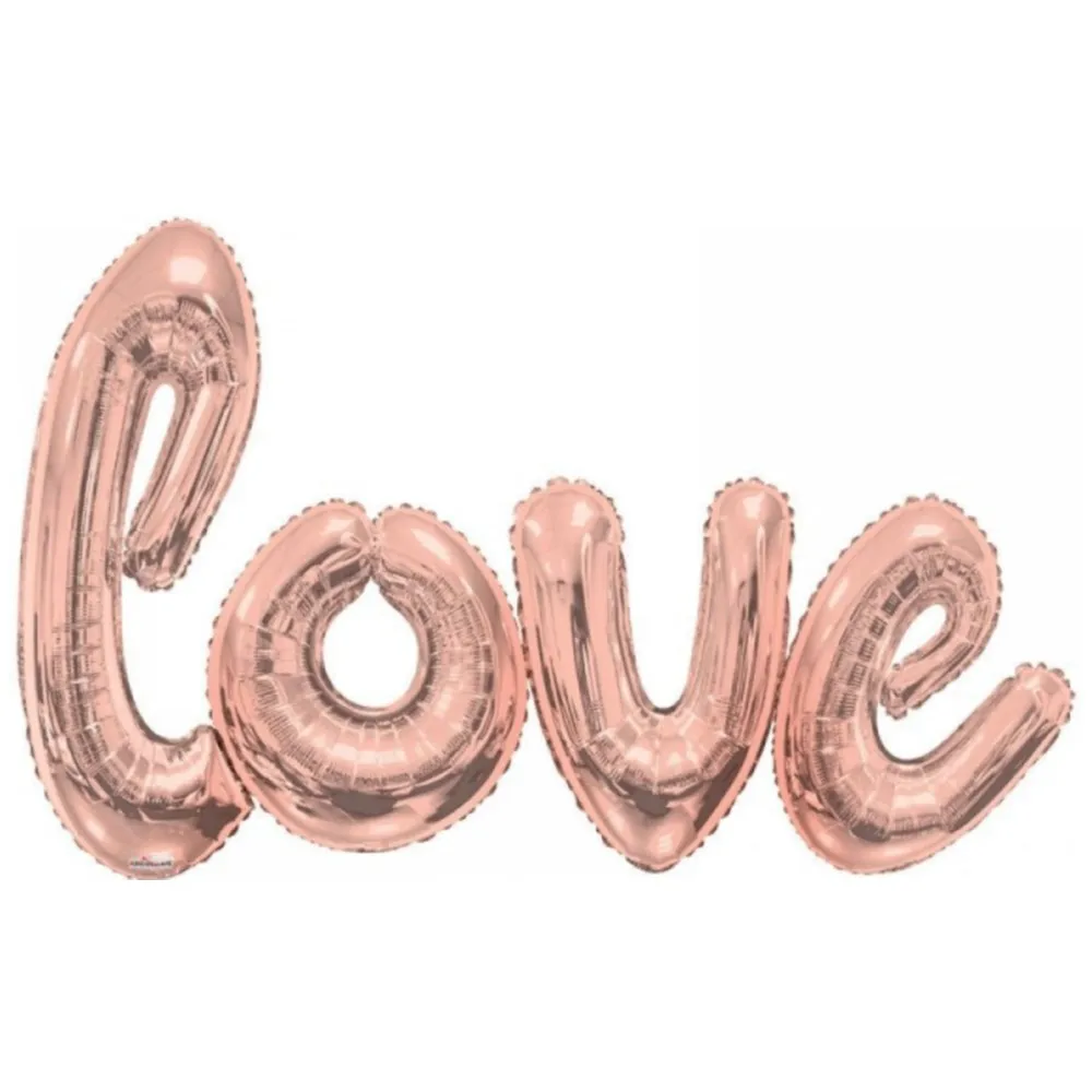 Balon folie LOVErose-gold 140 x 240cm