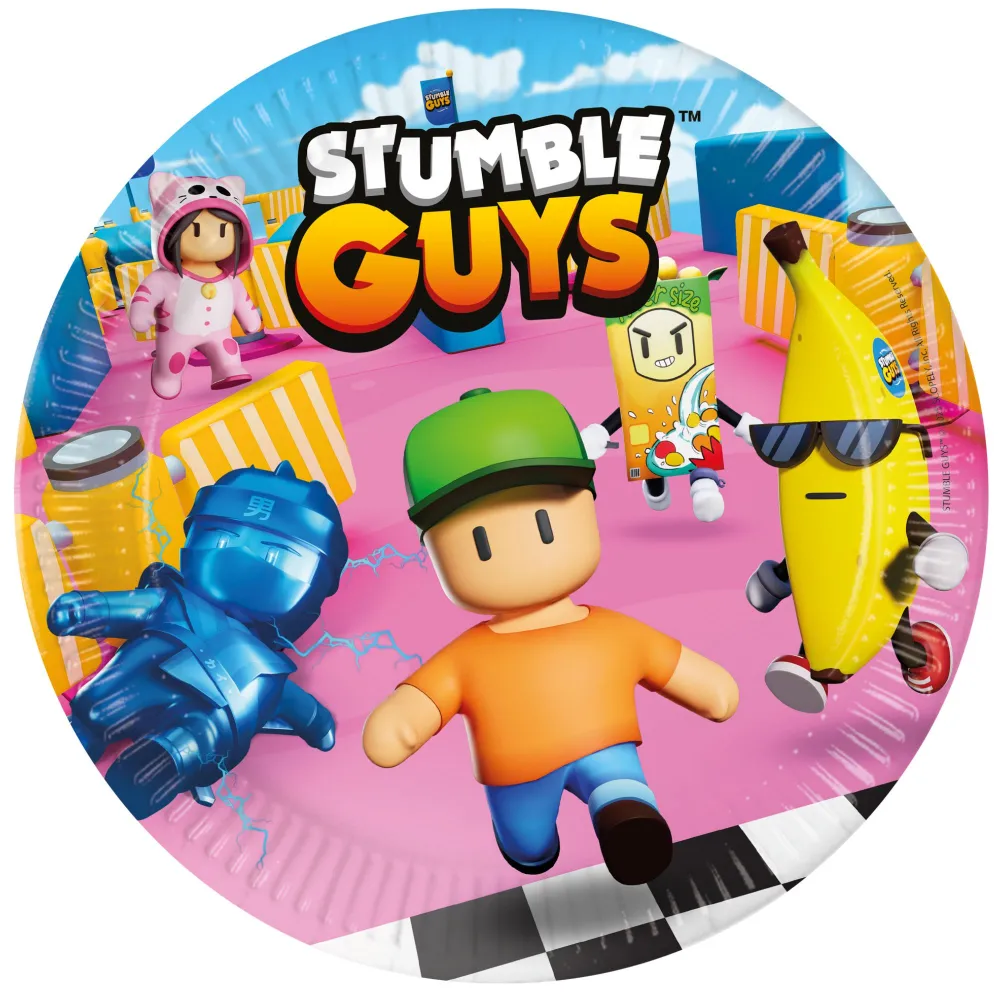 Set 8 Farfurii Petrecere 23cm Stumble Guys 97941