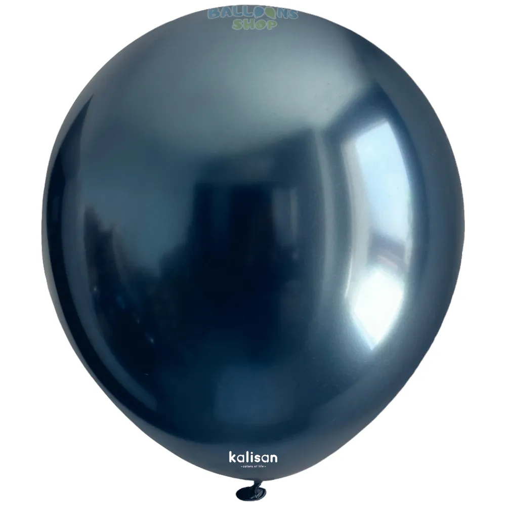 Baloane latex 30cm Mirror Navy Kalisan 5015