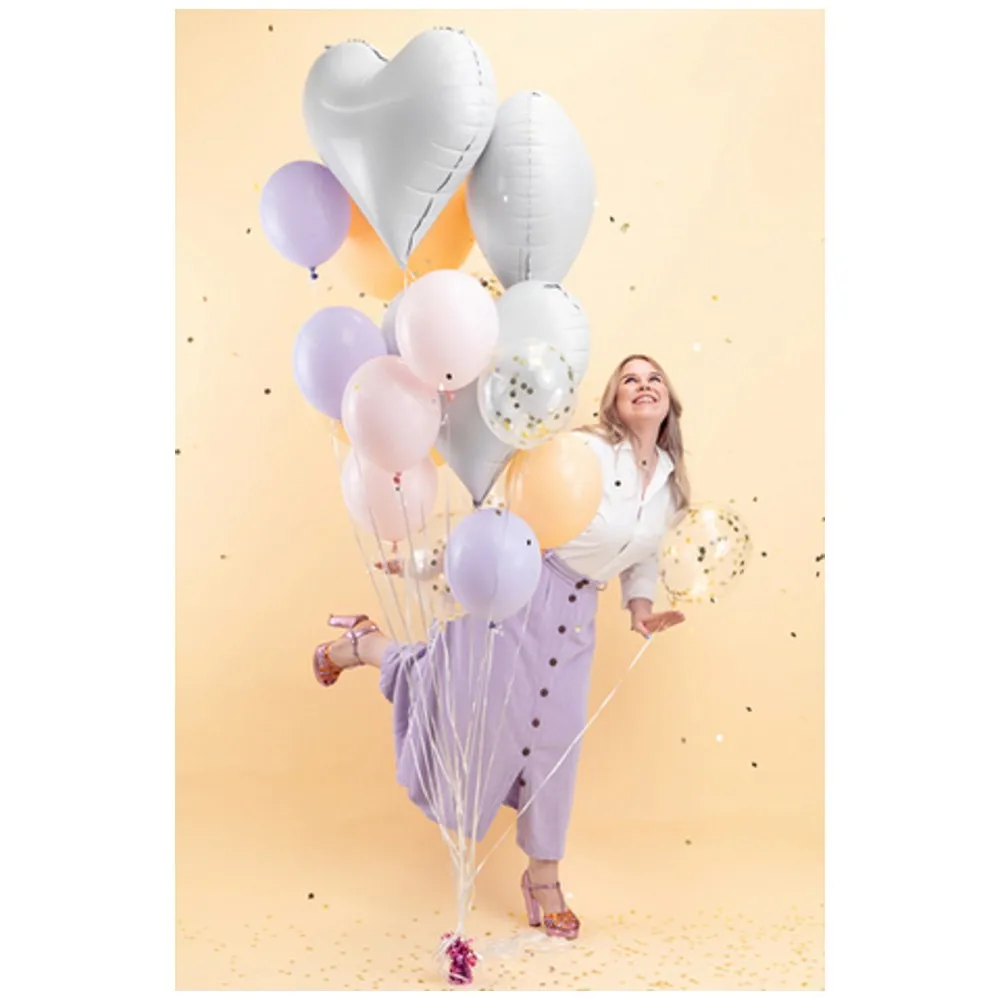 Balon Folie Inima Alba 75x64.5cm