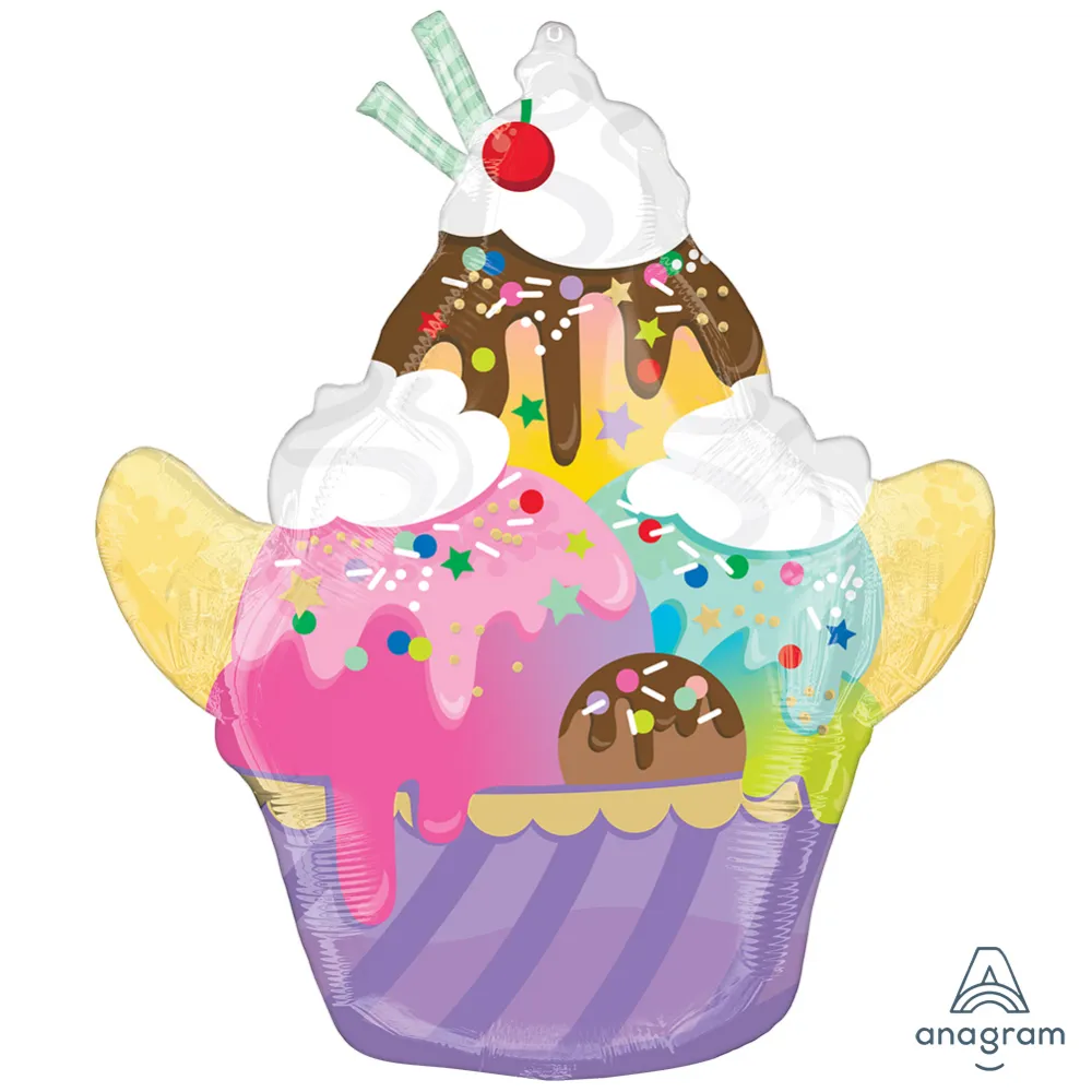 SuperShape Balon Folie Inghetata Sundae 55x66cm ANAGRAM 4762501