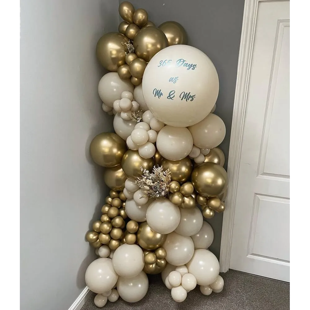 Baloane latex 30cm Mirror Gold Kalisan 5001