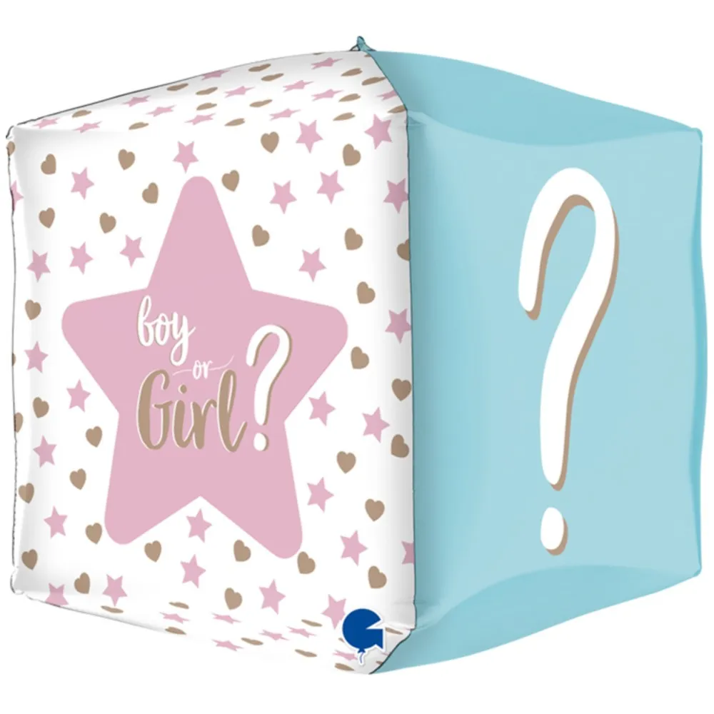 Balon Folie CUB 4D Gender Reveal 38 cm Grabo