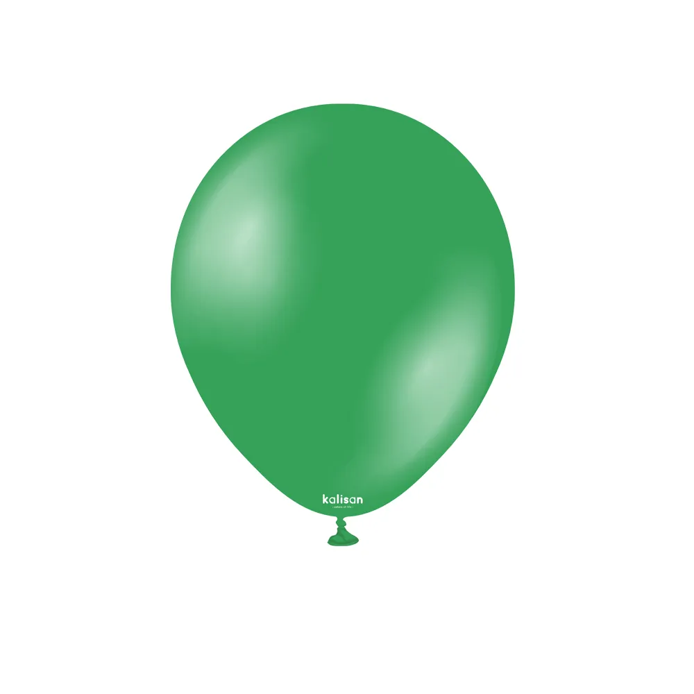 SET 50 Baloane Latex 13cm Green Metalic 7013