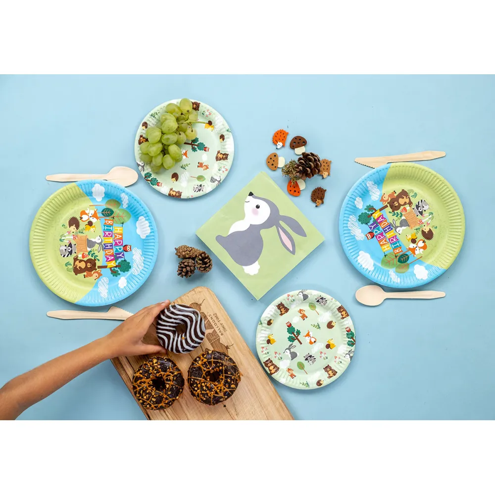 Set 20 Servetele Woodland 33x33cm Grabo