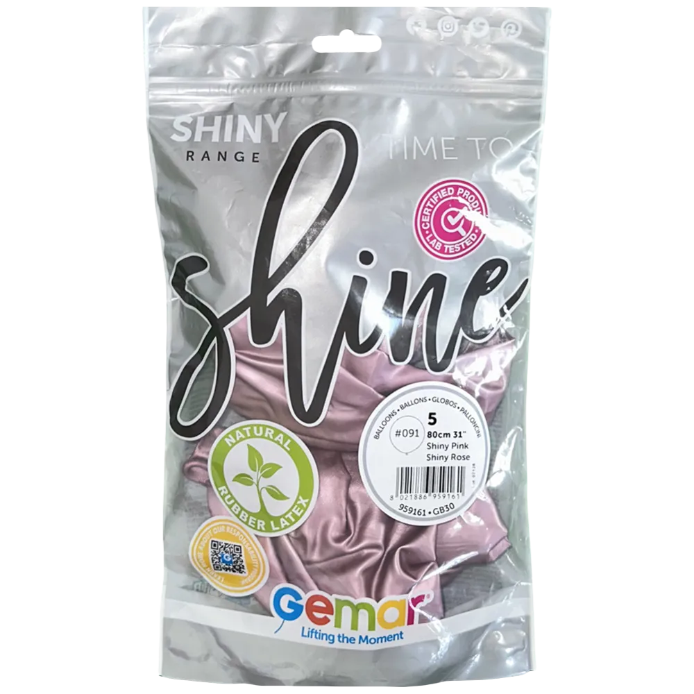 Baloane Latex Jumbo 80cm Shiny Roz GB30.91