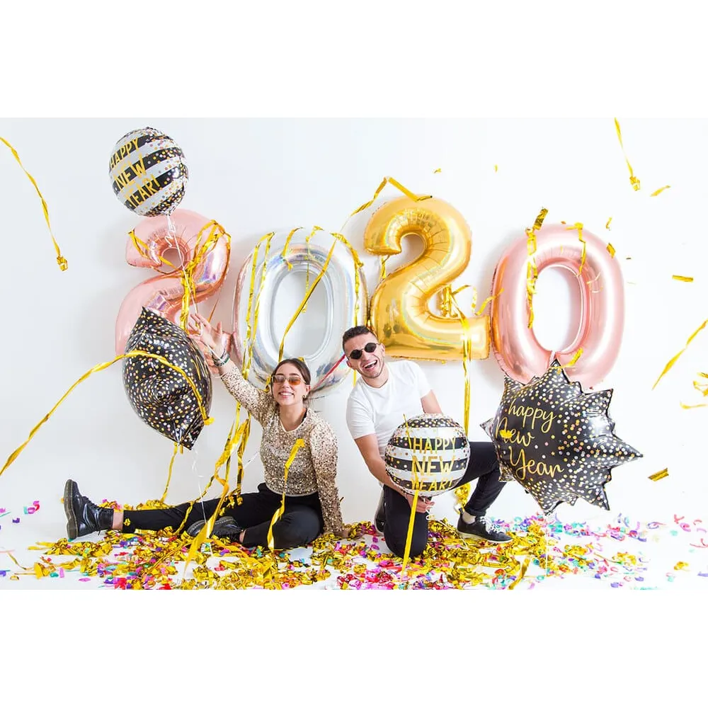 Balon Folie Figurina Stea Happy New Year 74cm Grabo
