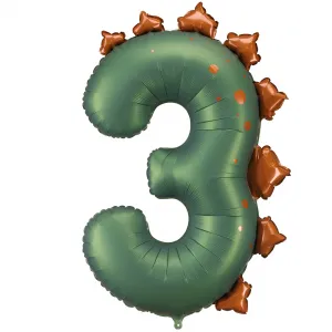 Balon Folie Cifra 3 Dinozaur 92cm