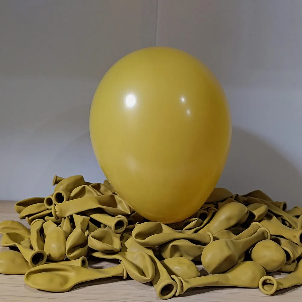 Baloane latex 13 cm Mustard Retro Kalisan 8002