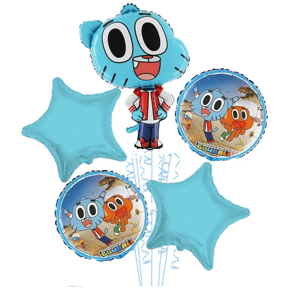 Buchet 5 baloane folie Tematica Gumball 2022229