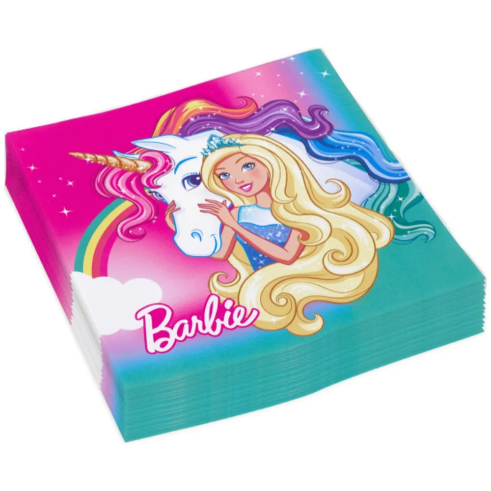 Set 20 Servetele Petrecere Barbie Dreamtopia 33x33cm AMS 9902525