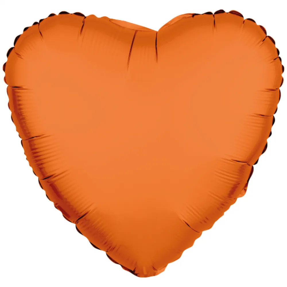 Balon Folie Inima Portocaliu Neon 43cm R-10020-PKG