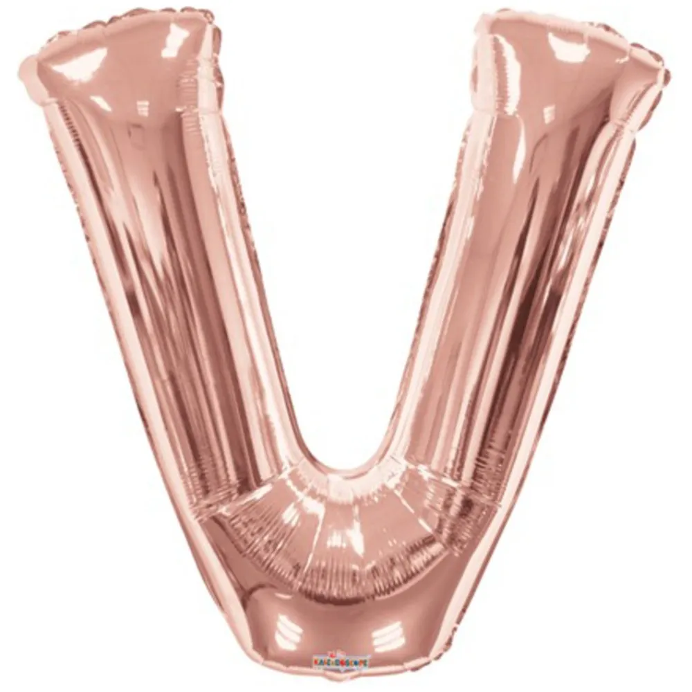 Balon folie litera V Rose-Gold 15631-34