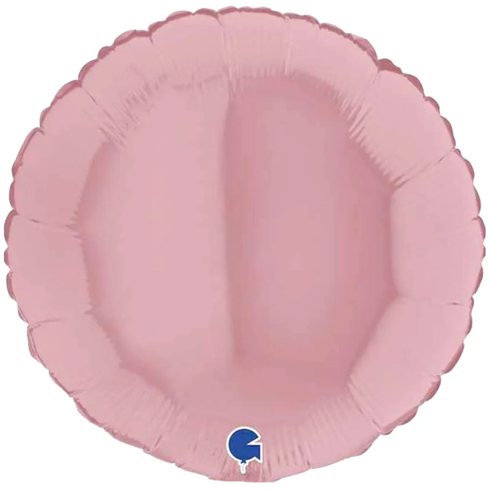 Balon Folie Rotund Baby Pink 46 cm Grabo