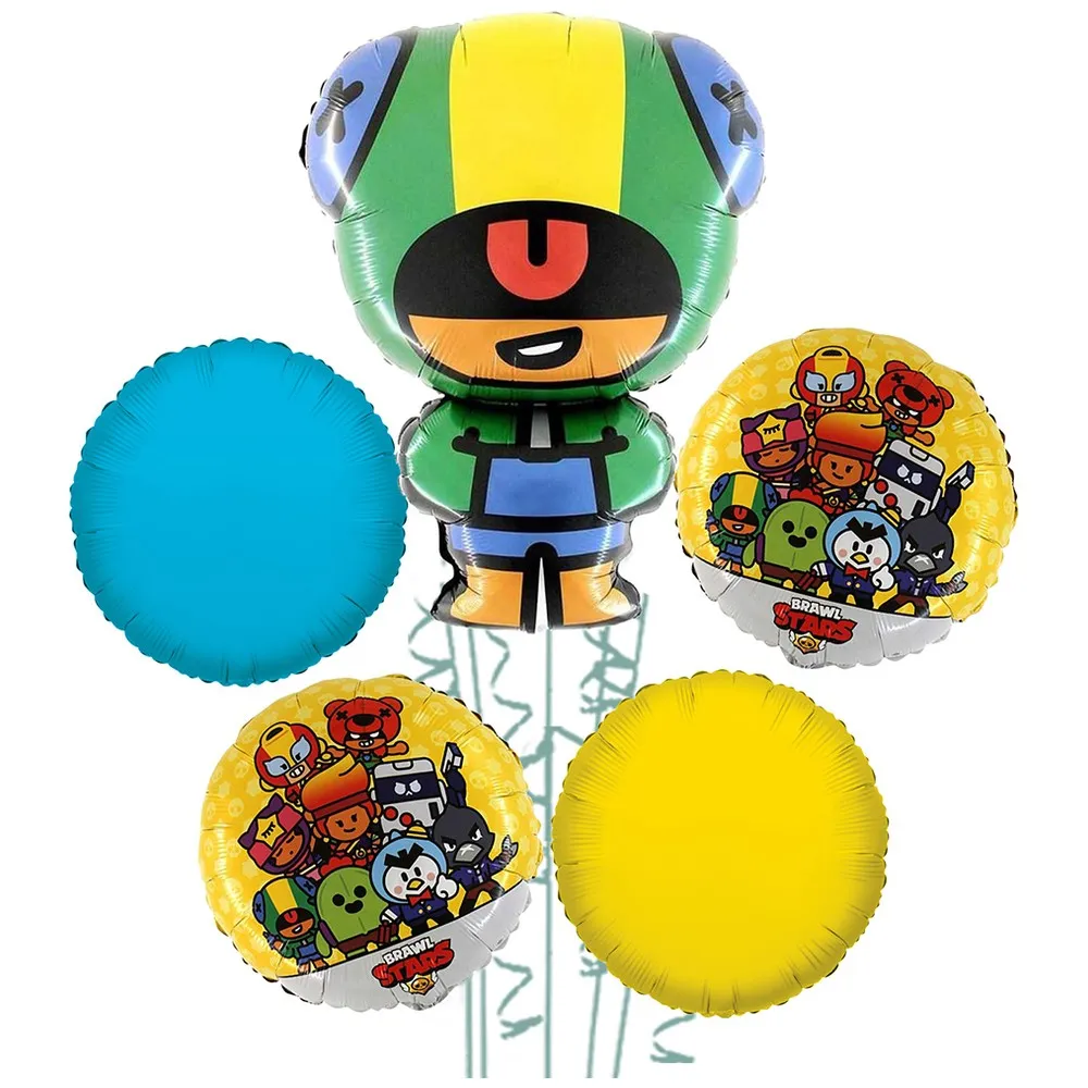 Buchet 5 baloane folie Tematica Brawl Stars 2022237