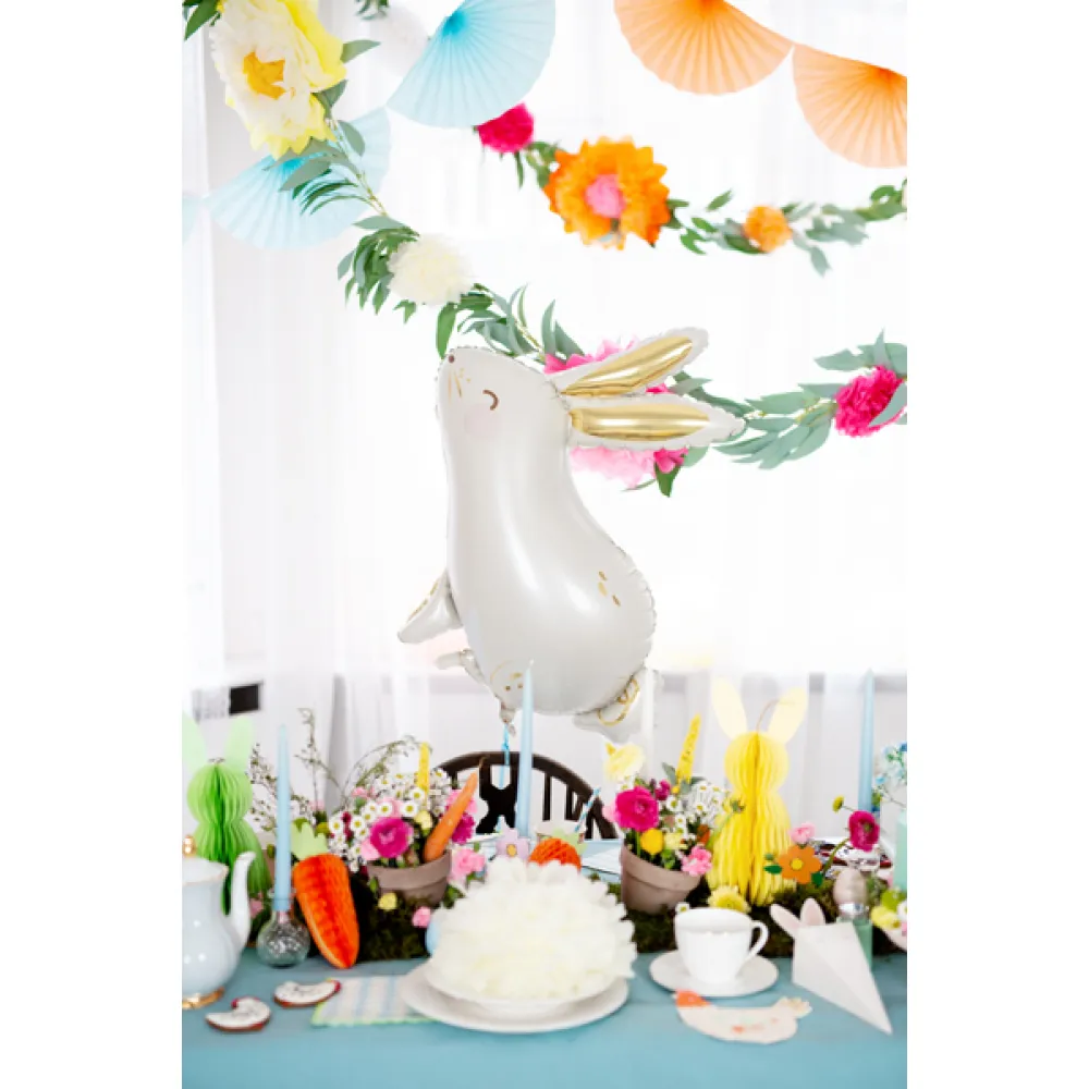Balon Folie Figurina Iepuras alb 67x88cm Party Deco