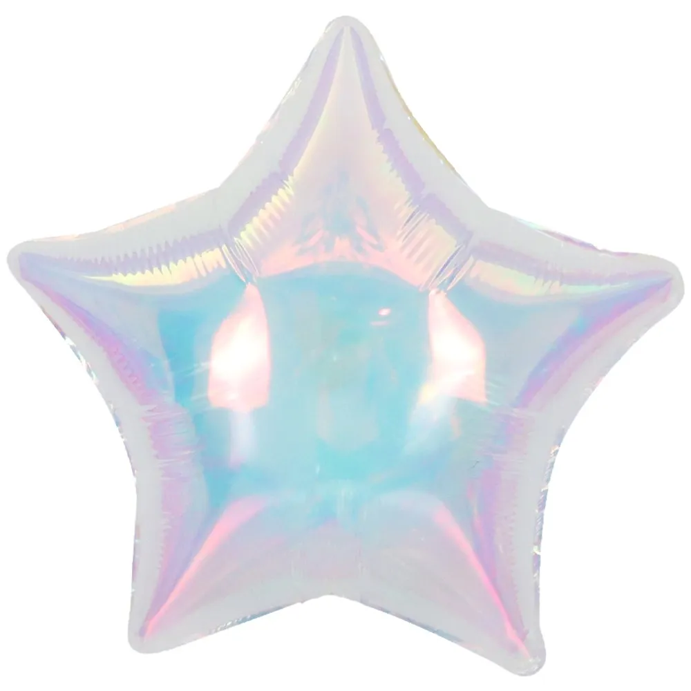 Balon Folie Stea Iridiscenta  (umflare doar AER) 45cm