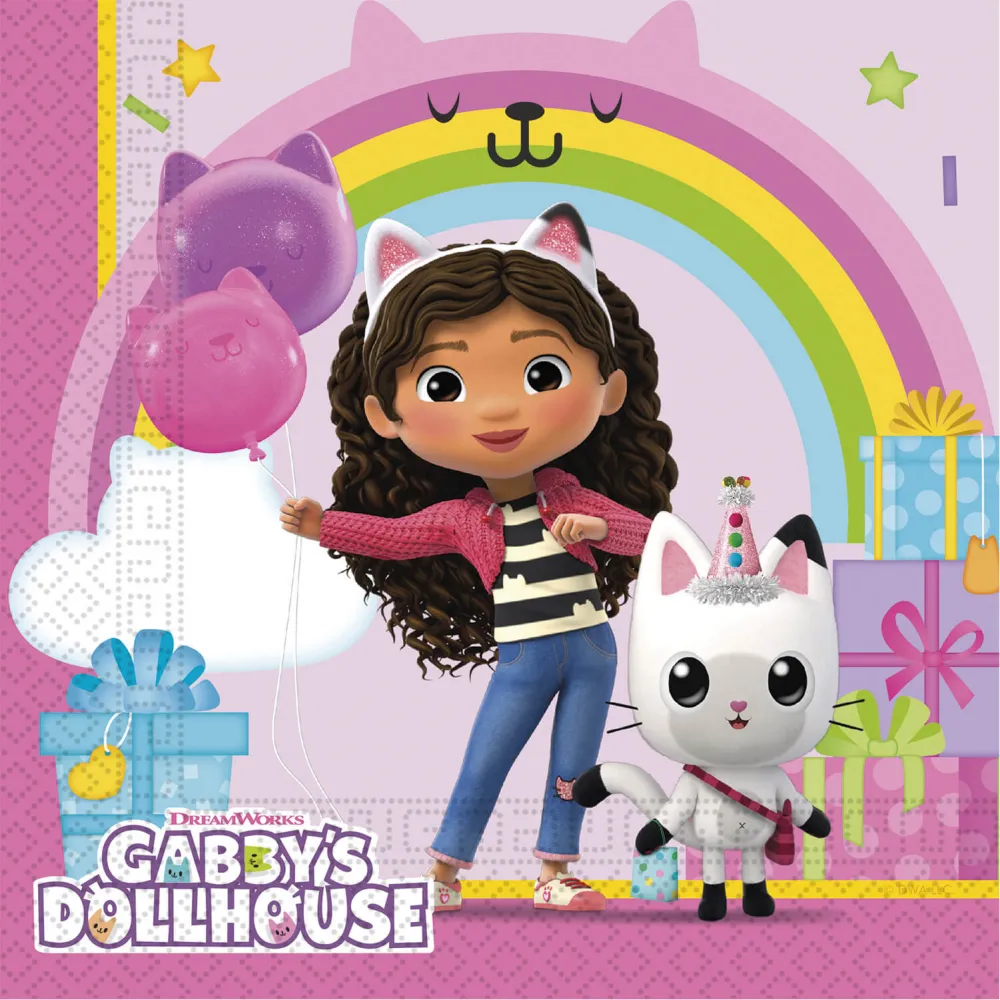 Set 20 Servetele Hartie 33x33cm Gabby's Dollhouse