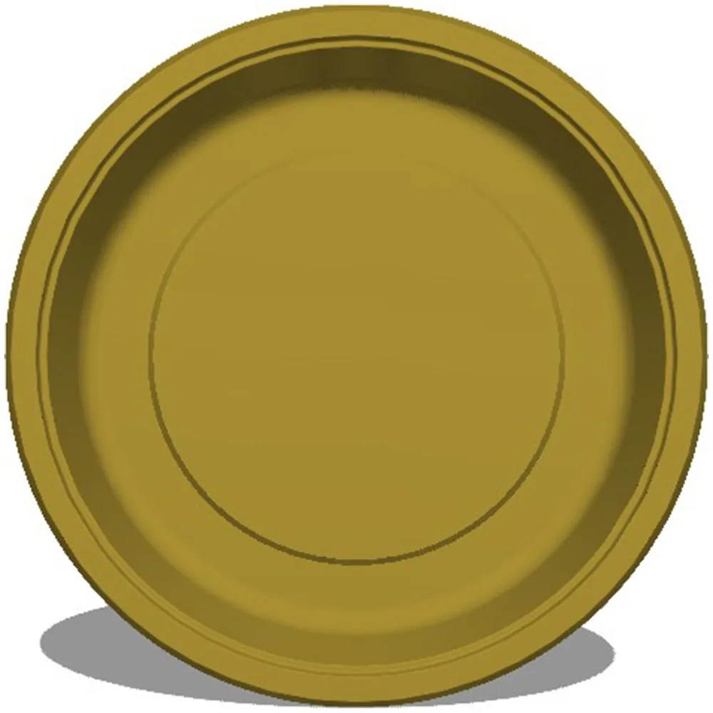 Set 8 Farfurii Petrecere Gold MT7064