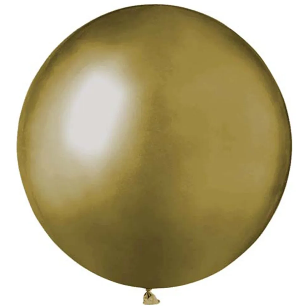 Balon Latex Jumbo Mirror 24inch (60cm) Auriu .39