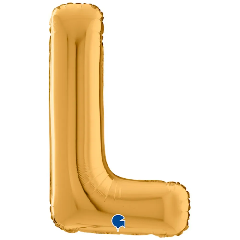Balon Folie LITERA L Auriu 66 cm Grabo