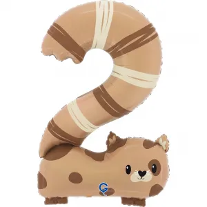 Balon Folie Puppyloons Cifra 2 Pisicuta 89cm