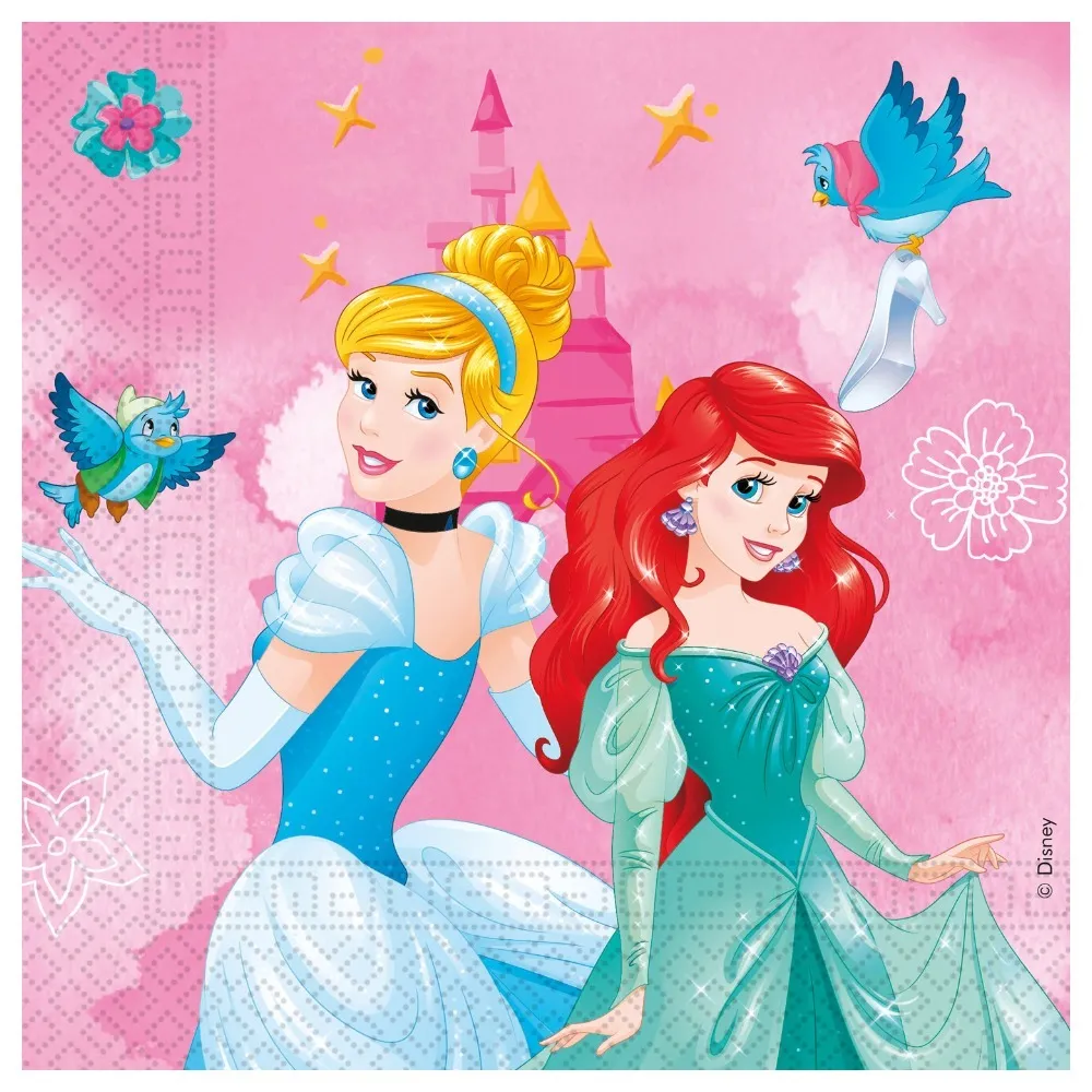 Set 20 Servetele Hartie 33x33cm Printese Disney