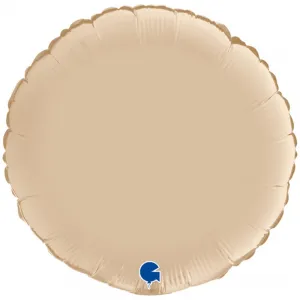 Balon Folie Rotund Cream Satin 46 cm Grabo