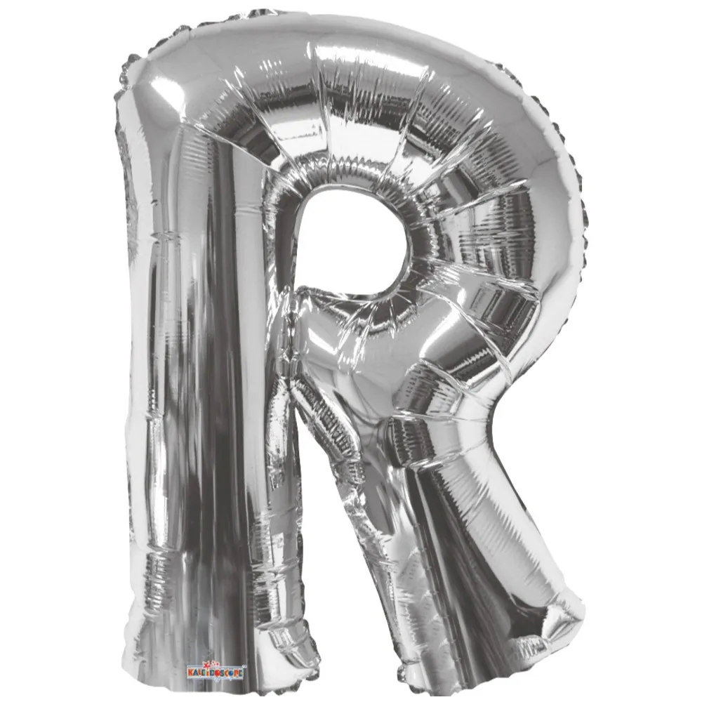 Balon folie litera R argintiu 15247-34