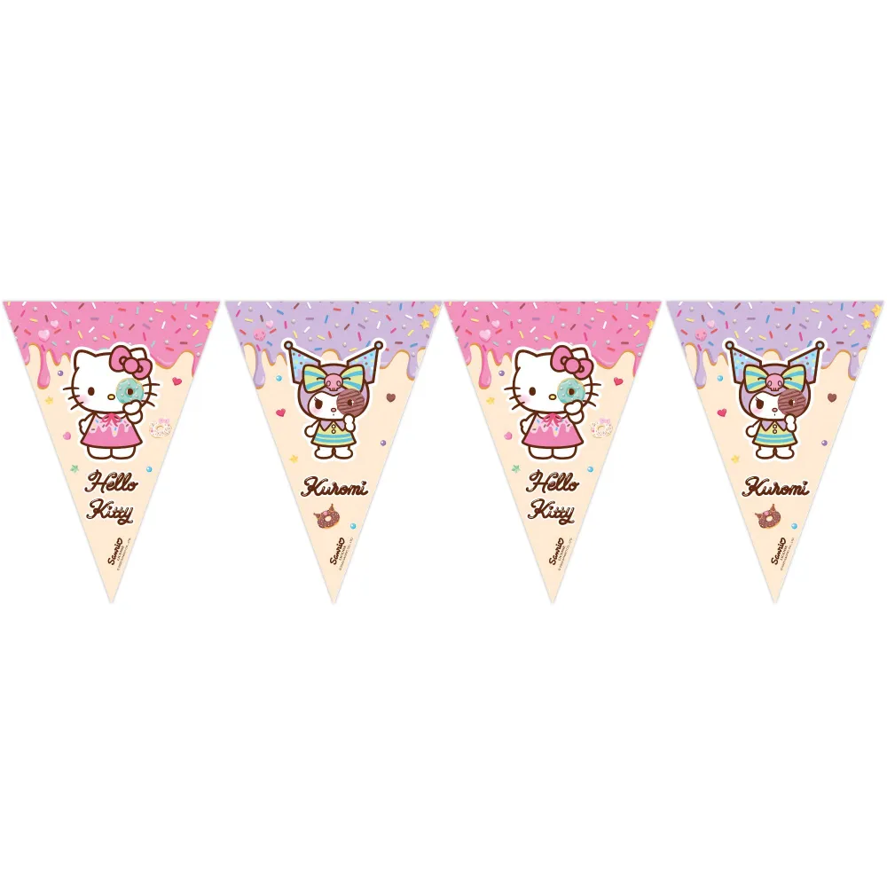 Banner Petrecere Stegulete Hello Kitty and Kuromi