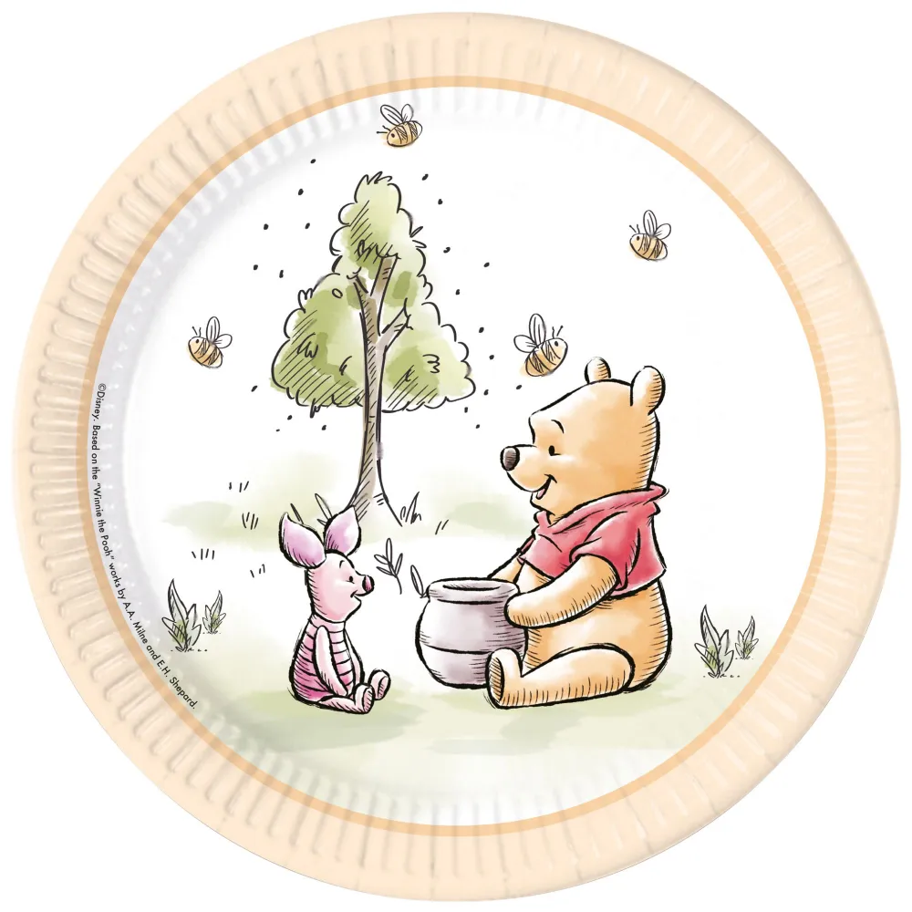 Set 8 Farfurii Petrecere 23cm Winnie Loves Nature