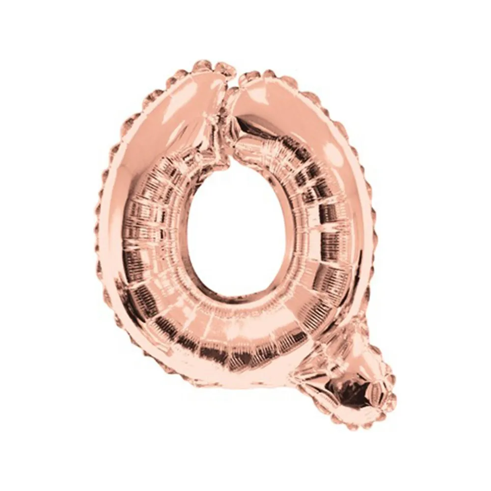 Balon folie 35cm Litera Q ROSE-GOLD 15666-14
