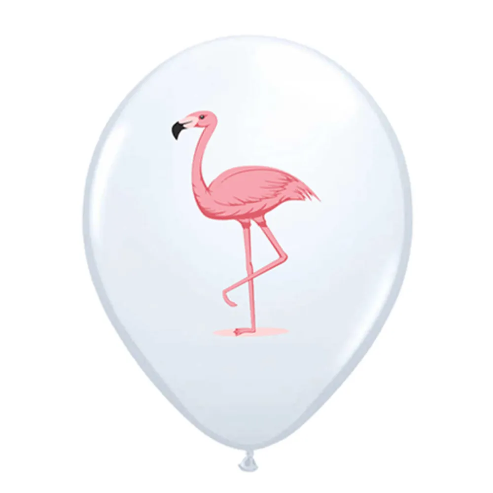 SET 12 Baloane Latex 30 cm Asortate Print Color Flamingo BLS20224