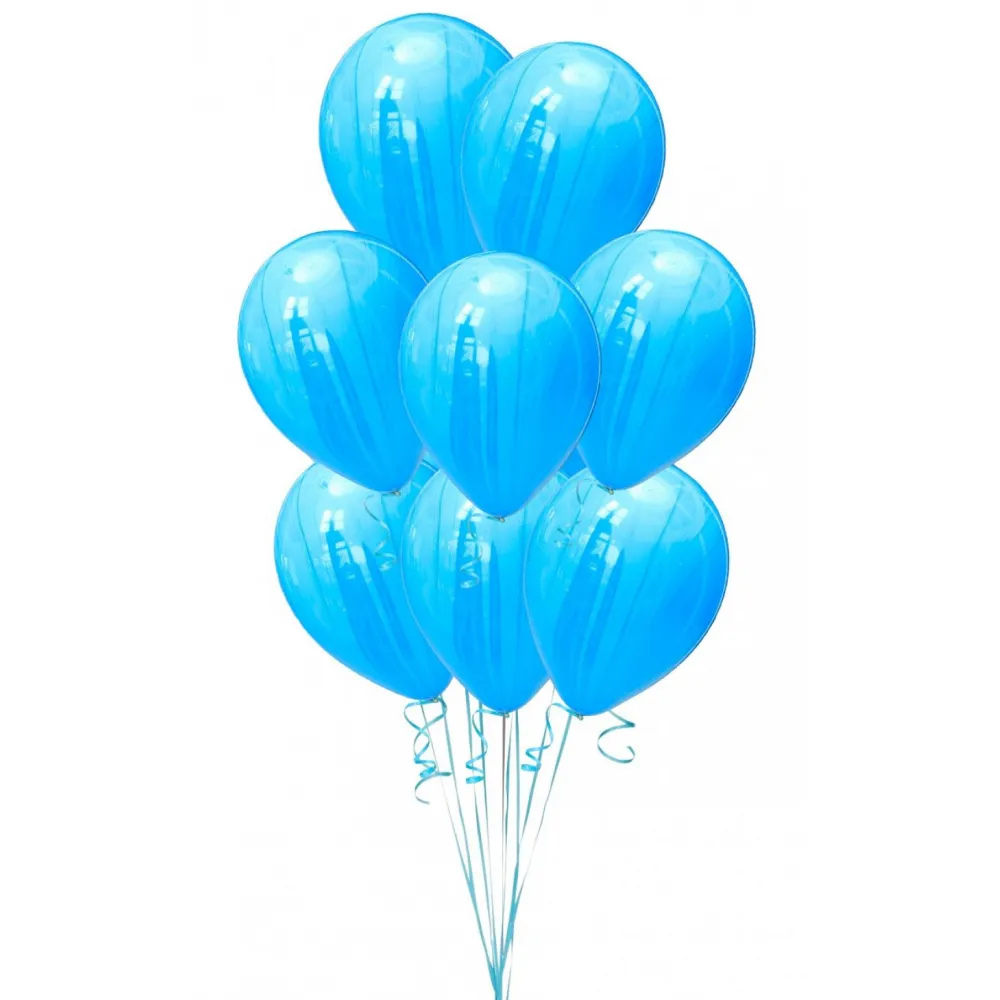 Balon latex 28cm Marmorat Bleu-Alb