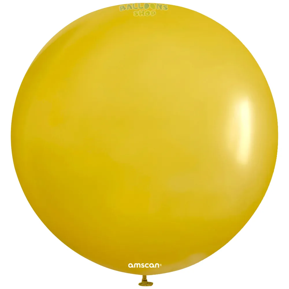 Balon Latex Jumbo Fashion Mustard 61cm Amscan