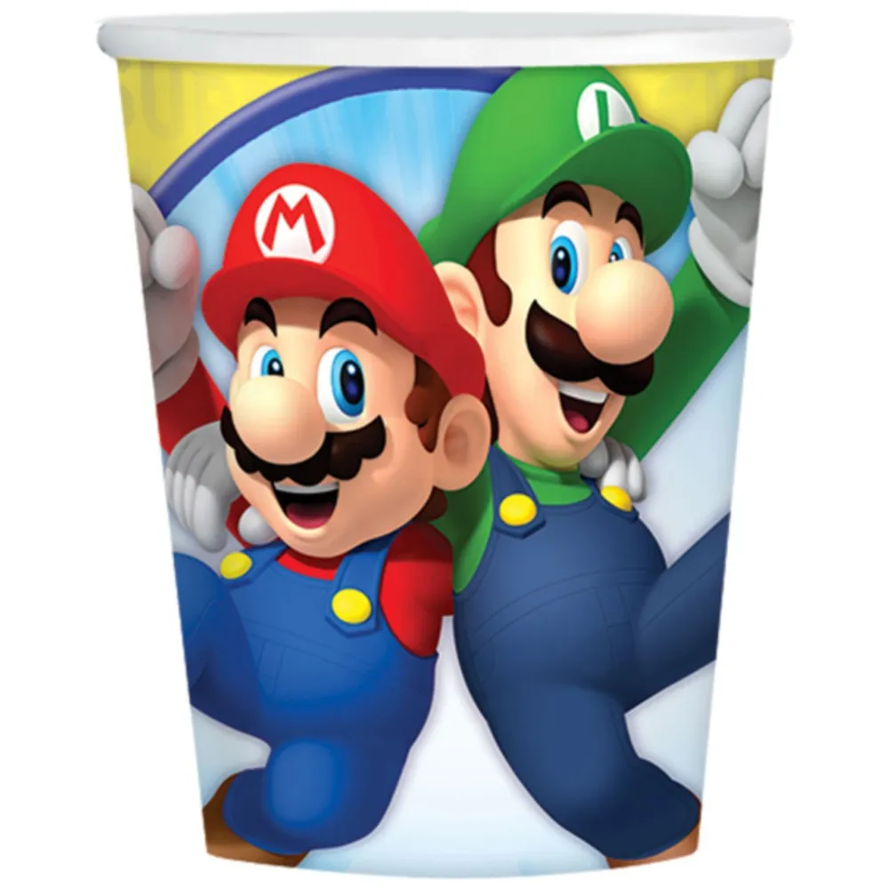 Set 8 Pahare Petrecere Super Mario 250 ml AMS 9901537