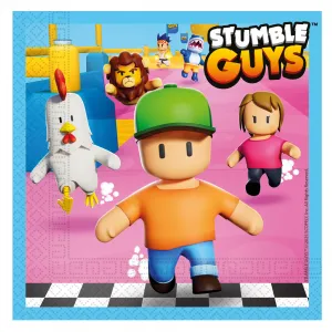 Set 20 Servetele Hartie 33x33cm Stumble Guys 97943